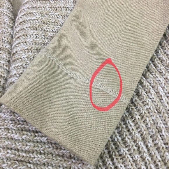 PrAna Tan Waterfall Wool Blend Knit Long Sleeve Open Cardigan Women’s Size M - Picture 12 of 15